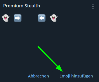 Premium Stealth hinzufügen